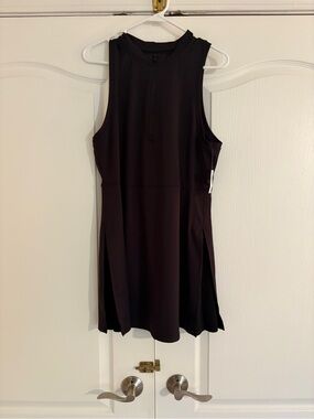 Old Navy Active Powersoft Black Athletic Dress with Front Zip